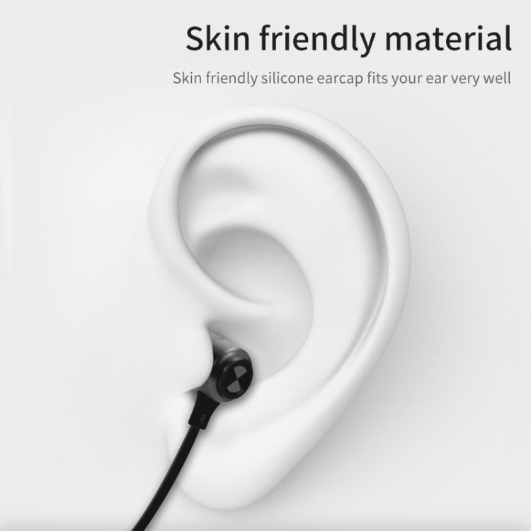 KIVEE KV-TW23 V5.0 Magnetic Adsorption Neck-mounted Stereo Sports Bluetooth Earphone, Support Hands-free