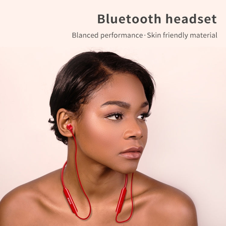 KIVEE KV-TW23 V5.0 Magnetic Adsorption Neck-mounted Stereo Sports Bluetooth Earphone, Support Hands-free