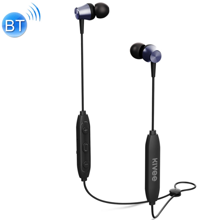 KIVEE KV-TW25 V5.0 Magnetic Adsorption Stereo Sports Bluetooth Earphone, Support Hands-free