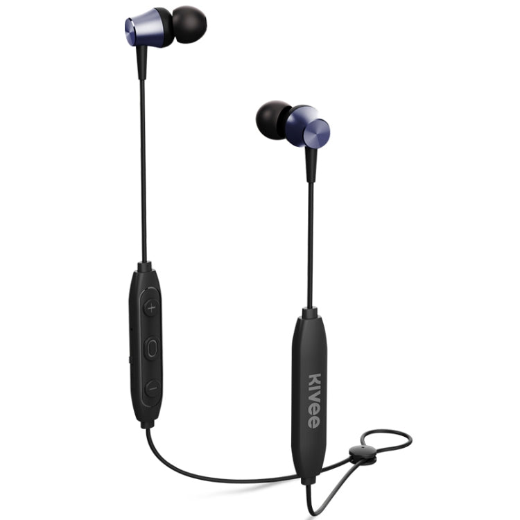 KIVEE KV-TW25 V5.0 Magnetic Adsorption Stereo Sports Bluetooth Earphone, Support Hands-free