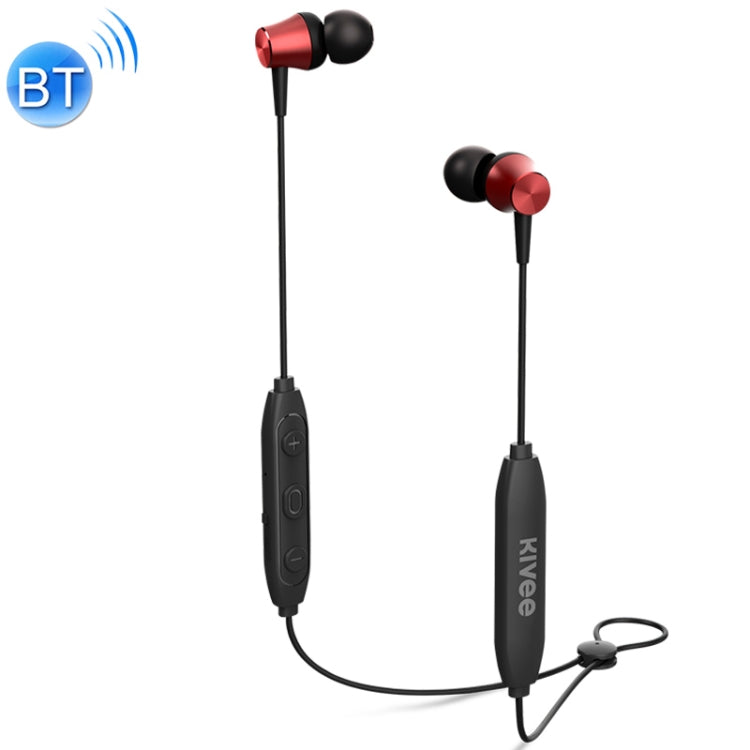 KIVEE KV-TW25 V5.0 Magnetic Adsorption Stereo Sports Bluetooth Earphone, Support Hands-free