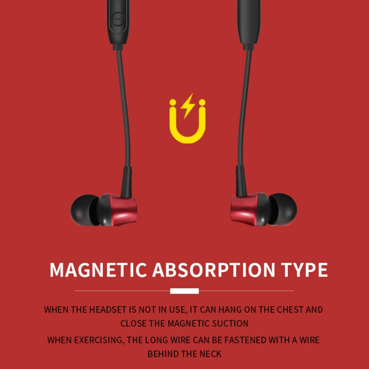 KIVEE KV-TW25 V5.0 Magnetic Adsorption Stereo Sports Bluetooth Earphone, Support Hands-free