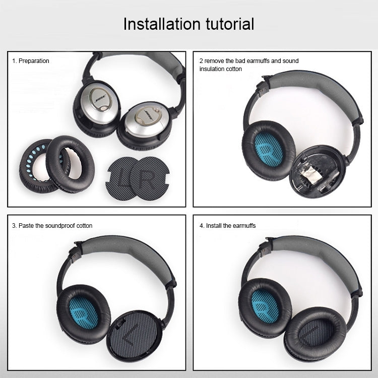 1 Pair Soft Earmuff Headphone Jacket with