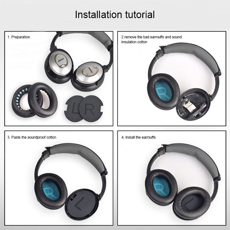 1 Pair Soft Earmuff Headphone Jacket with
