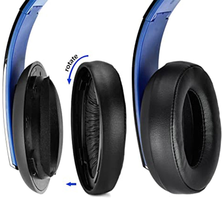 1 Pair Soft Earmuff Headphone Jacket for Sony PS4 Gold Wireless Stereo Headset