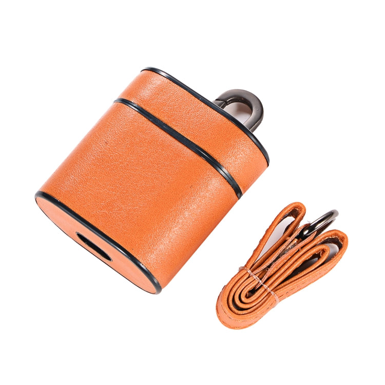 TPU Wireless Bluetooth Earphone Protective Case for Apple AirPods 1 / 2, with Metal Buckle