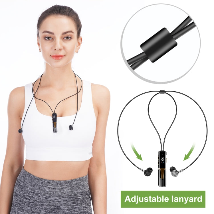 S09 Bluetooth 5.1 Adjustable Neck-mounted Wireless Sports Bluetooth Earphone (Black)