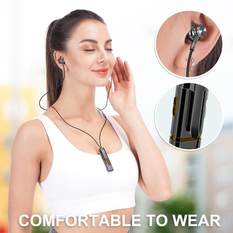 S09 Bluetooth 5.1 Adjustable Neck-mounted Wireless Sports Bluetooth Earphone (Black)