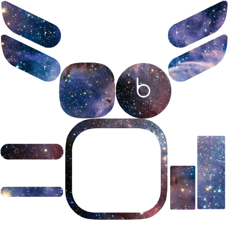 For Powerbeats Pro Starry Sky Pattern Wireless Bluetooth Earphone Protective Film Scratch-proof Sticker
