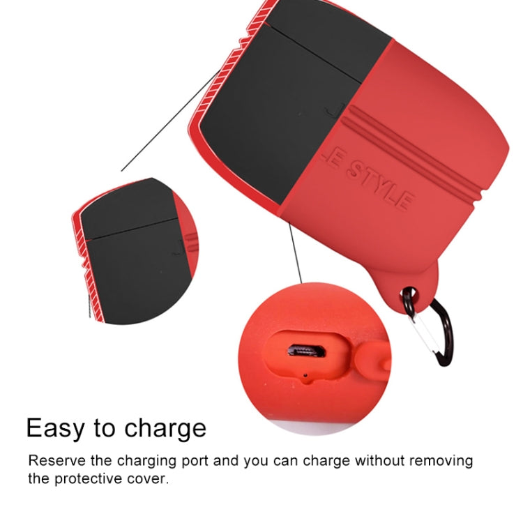 For Jabra Elite Active 65t Bluetooth Earphone Protective Case Silicone Anti-fall Waterproof Storage Box(Black)