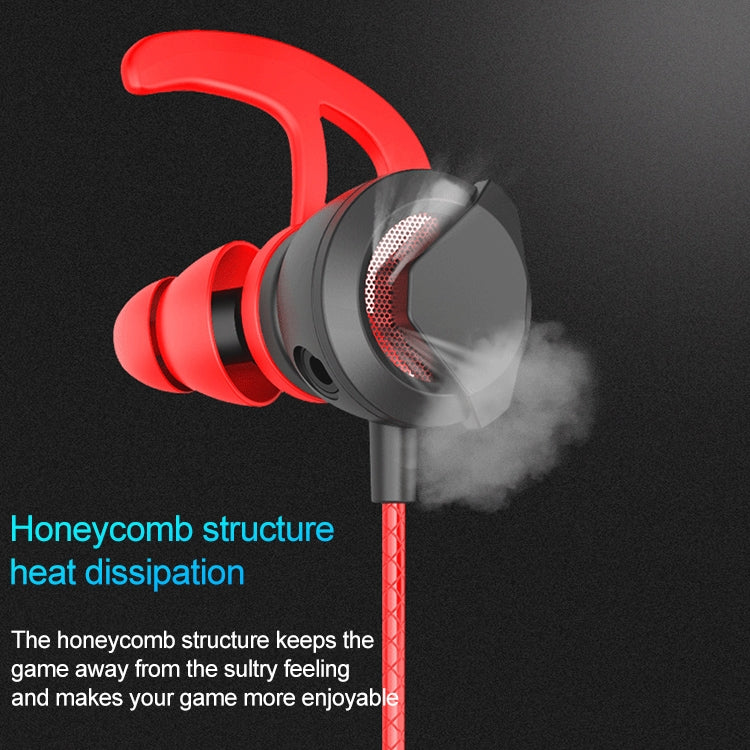 G1 1.2m Wired In Ear 3.5mm Interface Stereo Earphones Video Game Mobile Game Headset With Mic, Deluxe Version Packaging