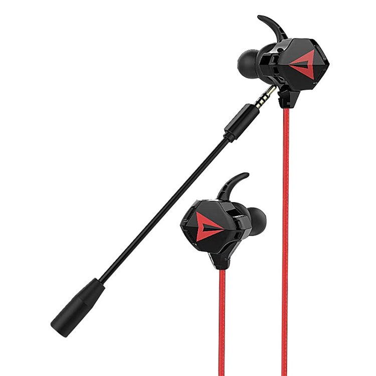 G5 1.2m Wired In Ear 3.5mm Interface Stereo Wire-Controlled HIFI Earphones Video Game Mobile Game Headset With Mic