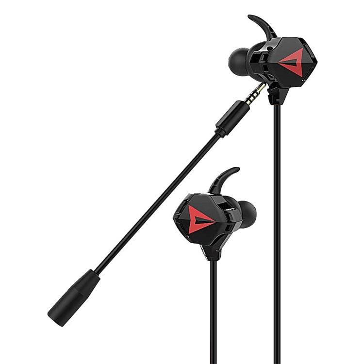G5 1.2m Wired In Ear 3.5mm Interface Stereo Wire-Controlled HIFI Earphones Video Game Mobile Game Headset With Mic