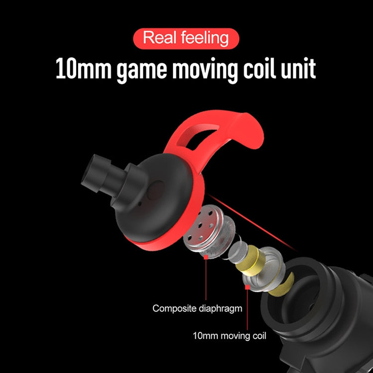 G6 Wired In Ear 3.5mm Interface Stereo Wire-Controlled HIFI Earphones Video Game Mobile Game Headset With Mic (Green)