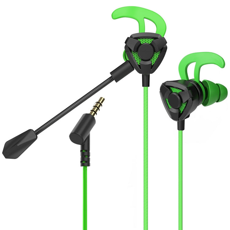 G9 1.2m Wired In Ear 3.5mm Interface Stereo Wire-Controlled HIFI Earphones Video Game Mobile Game Headset With Mic