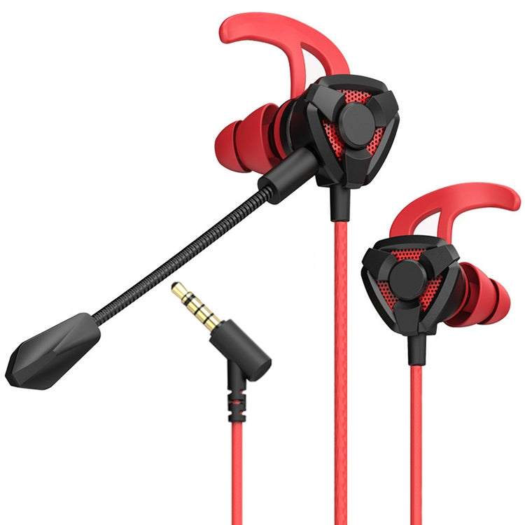 G9 1.2m Wired In Ear 3.5mm Interface Stereo Wire-Controlled HIFI Earphones Video Game Mobile Game Headset With Mic