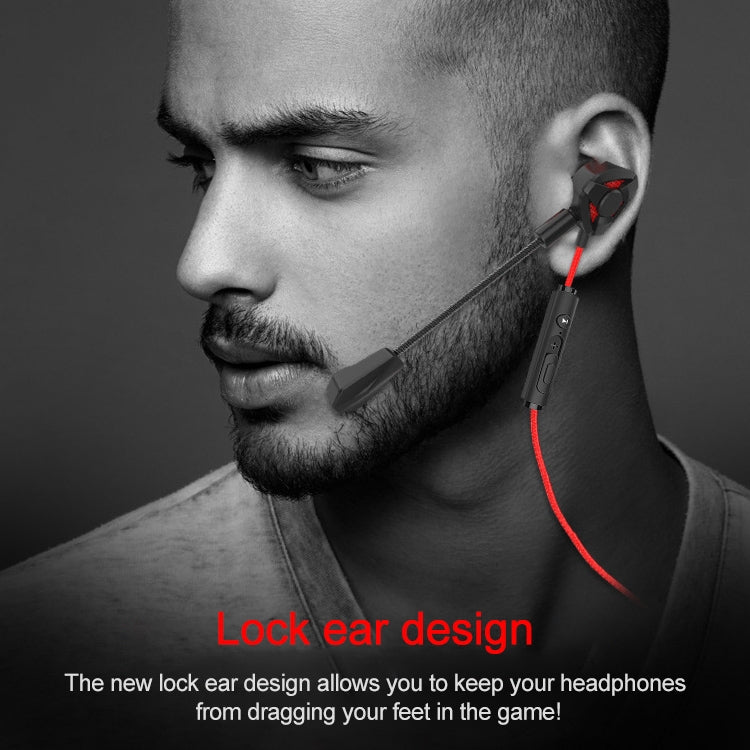 G9 1.2m Wired In Ear 3.5mm Interface Stereo Wire-Controlled HIFI Earphones Video Game Mobile Game Headset With Mic