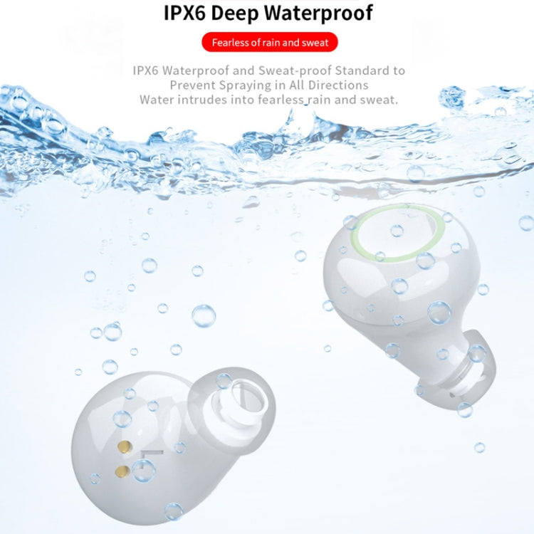 CYKE S10 TWS IPX6 Waterproof Bluetooth 5.0 Wireless Touch Bluetooth Earphone with Charging Box, Support Siri Function