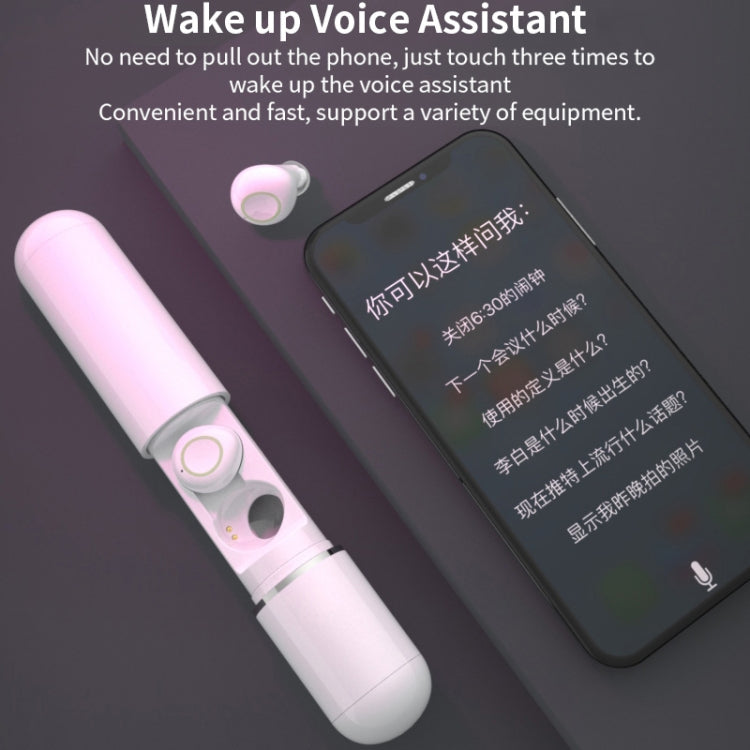 CYKE S10 TWS IPX6 Waterproof Bluetooth 5.0 Wireless Touch Bluetooth Earphone with Charging Box, Support Siri Function