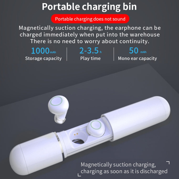CYKE S10 TWS IPX6 Waterproof Bluetooth 5.0 Wireless Touch Bluetooth Earphone with Charging Box, Support Siri Function