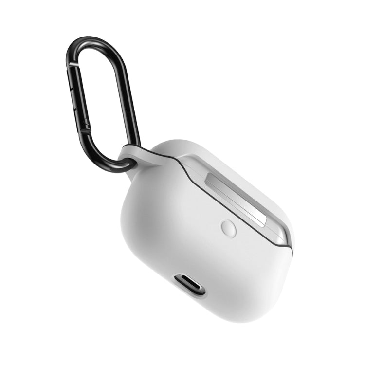 For Apple AirPods Pro Wireless Earphone Double Color Liquid Silicone 10 Hole Protective Case with Hook