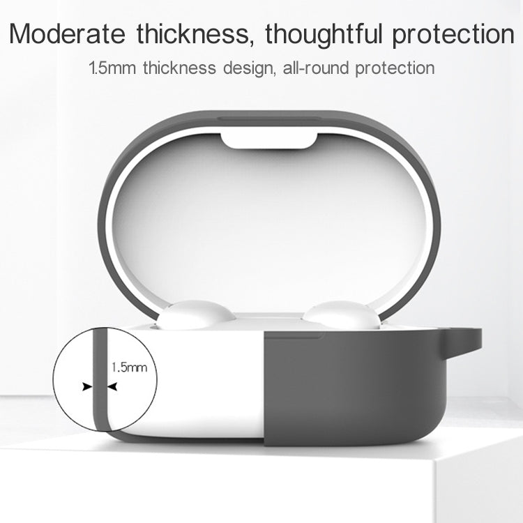 For Xiaomi Redmi AirDots & Xiaomi AirDots Youth Version Earphone Silicone Protective Case with Hook