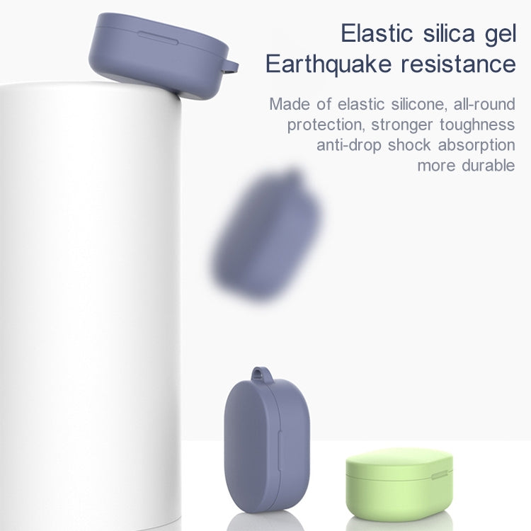 For Xiaomi Redmi AirDots & Xiaomi AirDots Youth Version Earphone Silicone Protective Case with Hook