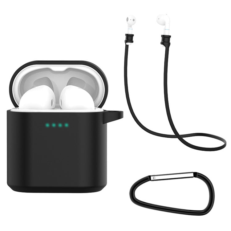For Huawei Honor FlyPods / FlyPods Pro / FreeBuds2 / FreeBuds 3 in 1 Earphone Silicone Protective Case + Anti-lost Rope + Hook Set