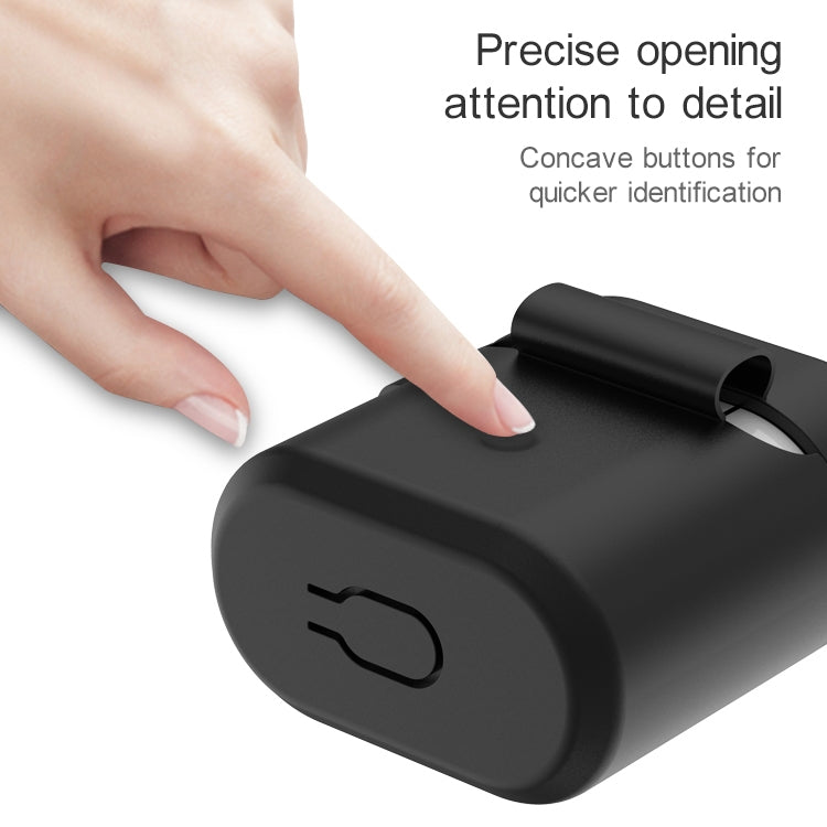 For Huawei Honor FlyPods / FlyPods Pro / FreeBuds2 / FreeBuds 3 in 1 Earphone Silicone Protective Case + Anti-lost Rope + Hook Set