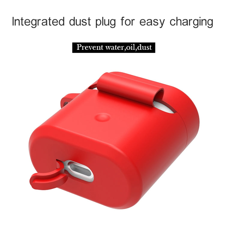 For Huawei Honor FlyPods / FlyPods Pro / FreeBuds2 / FreeBuds 3 in 1 Earphone Silicone Protective Case + Anti-lost Rope + Hook Set
