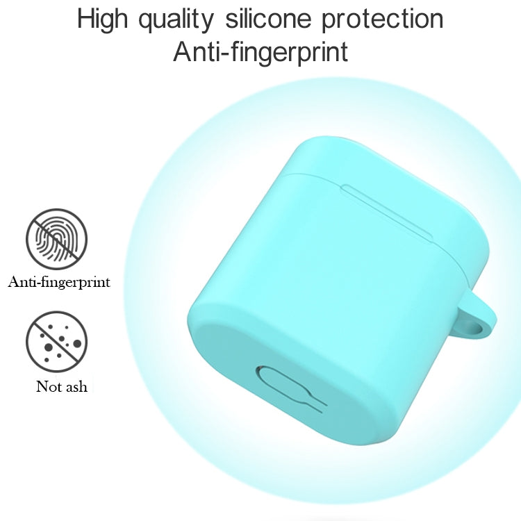 For Huawei Honor FlyPods / FlyPods Pro / FreeBuds2 / FreeBuds 3 in 1 Earphone Silicone Protective Case + Anti-lost Rope + Hook Set