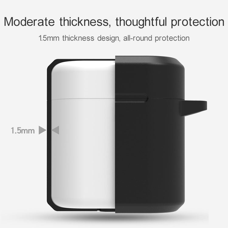 For Huawei Honor FlyPods / FlyPods Pro / FreeBuds2 / FreeBuds 3 in 1 Earphone Silicone Protective Case + Anti-lost Rope + Hook Set