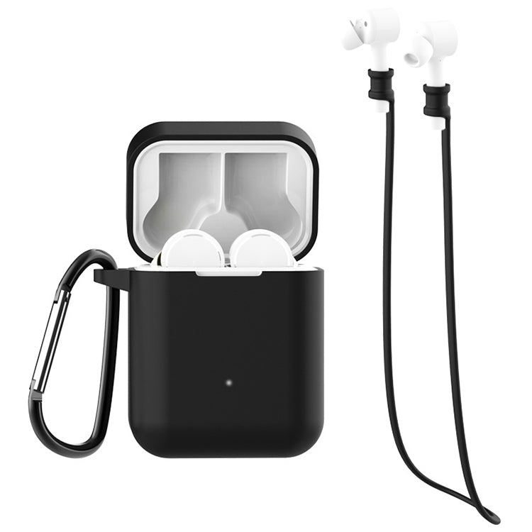 For Xiaomi Air 3 in 1 Earphone Silicone Protective Case + Anti-lost Rope + Hook Set