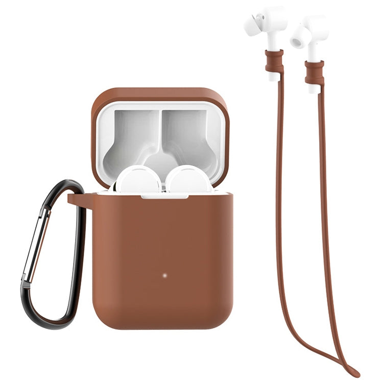 For Xiaomi Air 3 in 1 Earphone Silicone Protective Case + Anti-lost Rope + Hook Set