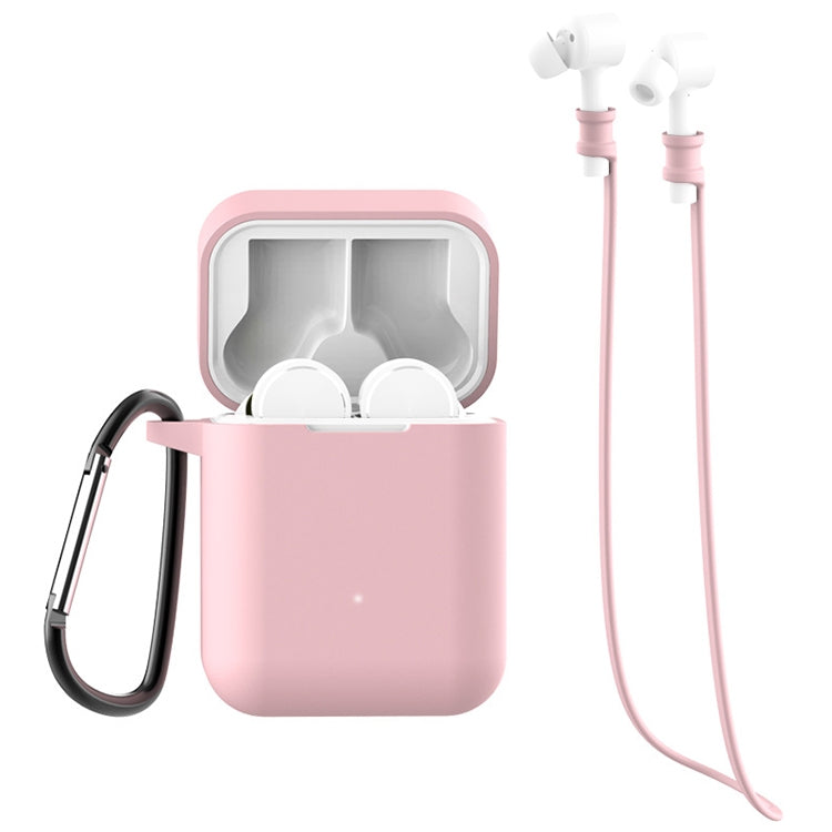 For Xiaomi Air 3 in 1 Earphone Silicone Protective Case + Anti-lost Rope + Hook Set