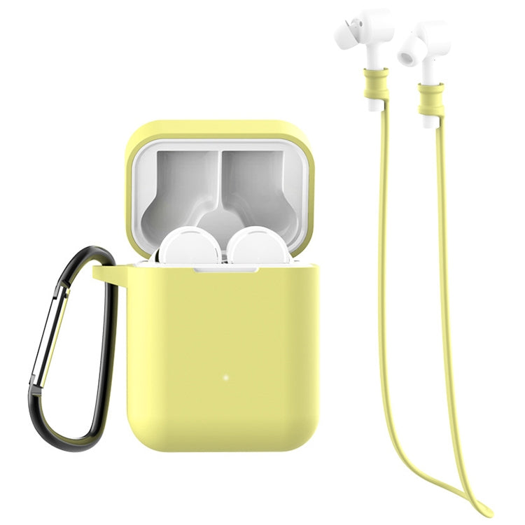 For Xiaomi Air 3 in 1 Earphone Silicone Protective Case + Anti-lost Rope + Hook Set
