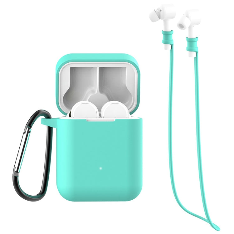For Xiaomi Air 3 in 1 Earphone Silicone Protective Case + Anti-lost Rope + Hook Set