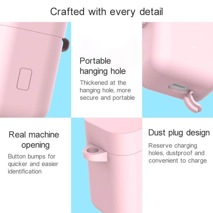 For Xiaomi Air 3 in 1 Earphone Silicone Protective Case + Anti-lost Rope + Hook Set