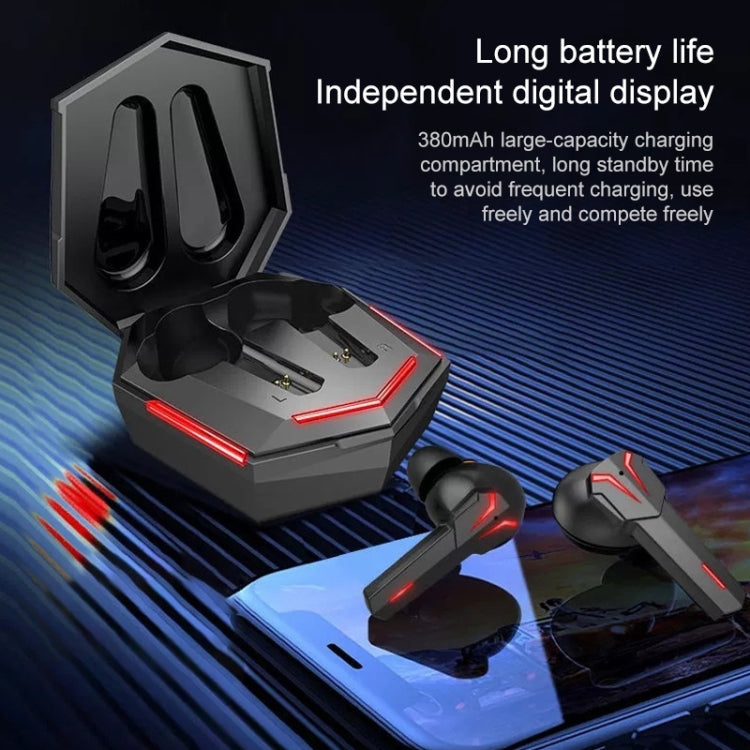 TWS32 TWS RGB Lights No Delay Gaming Bluetooth Earphone with Charging Box