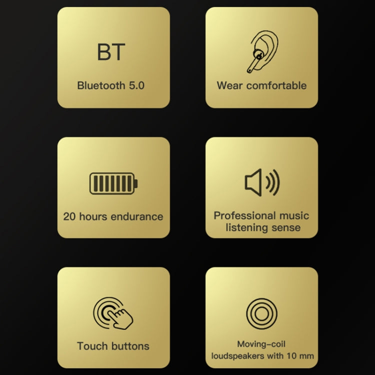 TOTUDESIGN EAUB-042 Shining Series Bluetooth 5.0 TWS Noise Cancelling Wireless Bluetooth Earphone