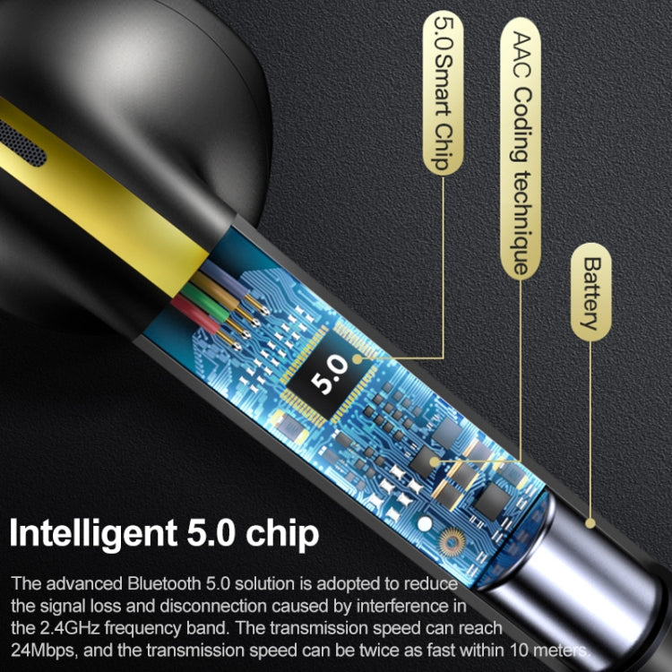 TOTUDESIGN EAUB-042 Shining Series Bluetooth 5.0 TWS Noise Cancelling Wireless Bluetooth Earphone