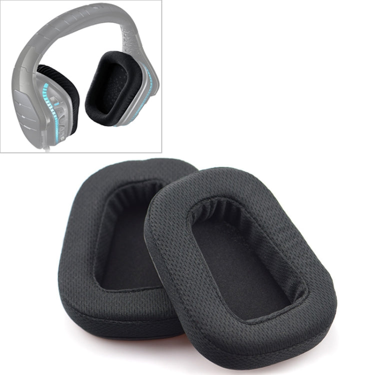 2 PCS For Logitech G633 G933 Earphone Cushion Cover Earmuffs Replacement Earpads with Mesh