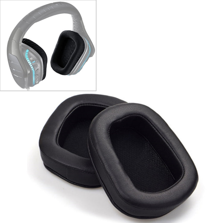 2 PCS For Logitech G633 G933 Earphone Cushion Cover Earmuffs Replacement Earpads with Mesh