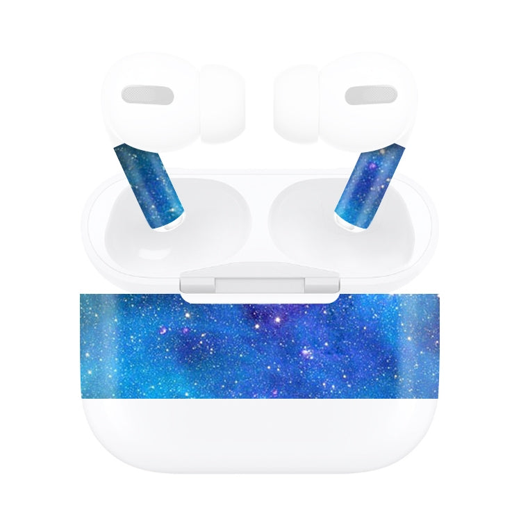 For AirPods Pro Blue Starry Sky Pattern Wireless Earphone Protective Film Sticker