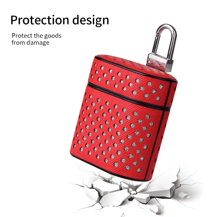 Ball Dot Flashing PU Leather + PC Wireless Bluetooth Earphone Protective Case for Huawei Bluetooth Earphone, with Metal Buckle