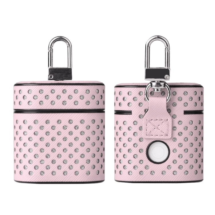 Ball Dot Flashing PU Leather + PC Wireless Bluetooth Earphone Protective Case for Huawei Bluetooth Earphone, with Metal Buckle
