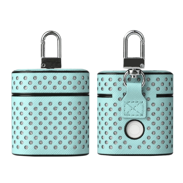 Ball Dot Flashing PU Leather + PC Wireless Bluetooth Earphone Protective Case for Huawei Bluetooth Earphone, with Metal Buckle