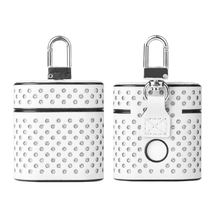Ball Dot Flashing PU Leather + PC Wireless Bluetooth Earphone Protective Case for Huawei Bluetooth Earphone, with Metal Buckle