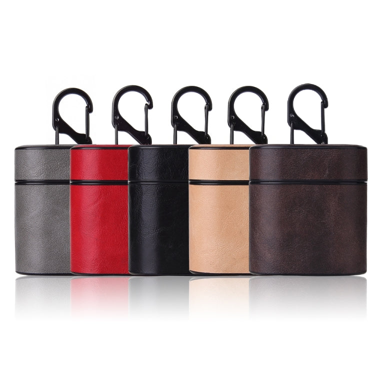 Business Retro Style PU Leather + PC Wireless Bluetooth Earphone Protective Case for Huawei Bluetooth Earphone, with Metal Buckle