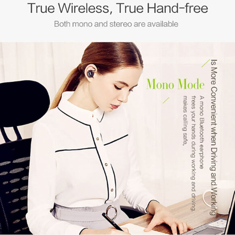 QCY Q29 Pro TWS Mini Wireless V4.1 Bluetooth Earphones with Mic, For iPad, iPhone, Galaxy, Huawei, Xiaomi, LG, HTC and Other Smart Phones(Black)